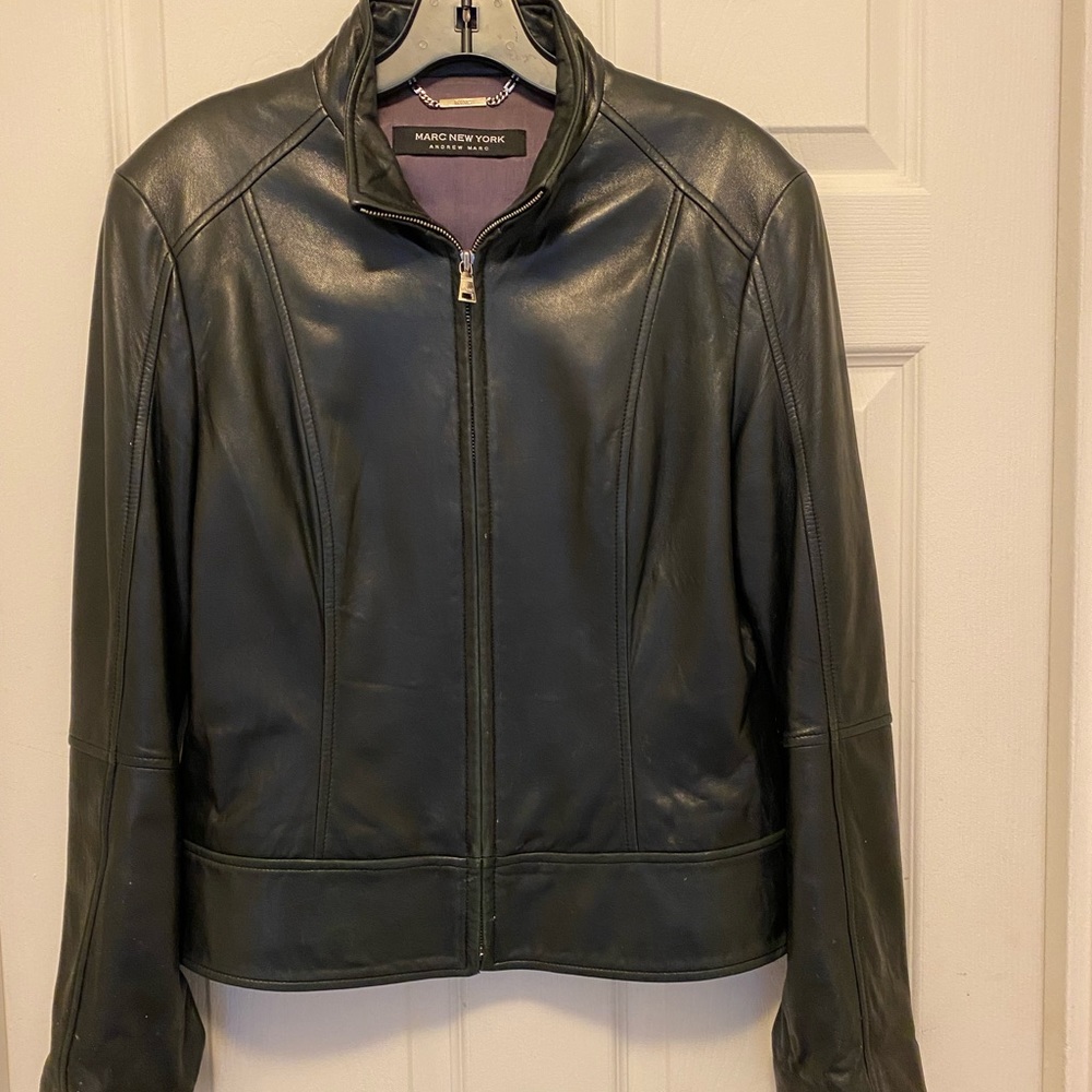 Marc New York Black Leather Jacket